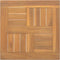 vidaXL - Tafelblad - vierkant - 40x40x2,5 - cm - massief - teakhout