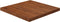 vidaXL - Tafelblad - vierkant - 40x40x2,5cm - behandeld - eiken - donkerbruin