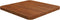 vidaXL - Tafelblad - vierkant - 40x40x2,5cm - behandeld - eiken - donkerbruin