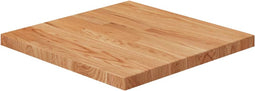 vidaXL - Tafelblad - vierkant - 40x40x2,5cm - massief - eiken - lichtbruin