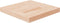 vidaXL - Tafelblad - vierkant - 40x40x4 - cm - onbehandeld - massief - eikenhout