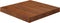 vidaXL - Tafelblad - vierkant - 40x40x4cm - behandeld - eiken - donkerbruin
