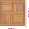 vidaXL - Tafelblad - vierkant - 50x50x2,5 - cm - massief - teakhout