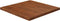 vidaXL - Tafelblad - vierkant - 50x50x2,5cm - behandeld - eiken - donkerbruin