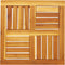 vidaXL - Tafelblad - vierkant - 50x50x2 - cm - massief - acaciahout