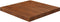vidaXL - Tafelblad - vierkant - 50x50x4cm - behandeld - eiken - donkerbruin