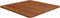 vidaXL - Tafelblad - vierkant - 60x60x1,5cm - behandeld - eiken - donkerbruin