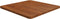 vidaXL - Tafelblad - vierkant - 60x60x2,5cm - behandeld - eiken - donkerbruin