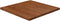 vidaXL - Tafelblad - vierkant - 60x60x2,5cm - behandeld - eiken - donkerbruin