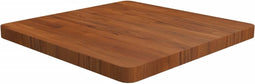 vidaXL - Tafelblad - vierkant - 60x60x4cm - behandeld - eiken - donkerbruin