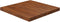 vidaXL - Tafelblad - vierkant - 60x60x4cm - behandeld - eiken - donkerbruin