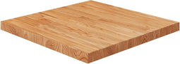 vidaXL - Tafelblad - vierkant - 60x60x4cm - massief - eikenhout - lichtbruin