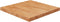vidaXL - Tafelblad - vierkant - 60x60x4cm - massief - eikenhout - lichtbruin