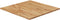 vidaXL - Tafelblad - vierkant - 70x70x1,5cm - massief - eiken - lichtbruin