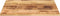 vidaXL - Tafelblad - vierkant - 70x70x2,5 - cm - massief - ruw - mangohout