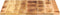 vidaXL - Tafelblad - vierkant - 70x70x2,5 - cm - massief - ruw - mangohout