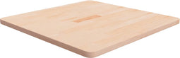 vidaXL - Tafelblad - vierkant - 70x70x2,5 - cm - onbehandeld - massief - eikenhout