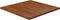 vidaXL - Tafelblad - vierkant - 70x70x2,5cm - behandeld - eiken - donkerbruin