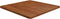 vidaXL - Tafelblad - vierkant - 70x70x2,5cm - behandeld - eiken - donkerbruin