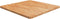 vidaXL - Tafelblad - vierkant - 70x70x2,5cm - massief - eiken - lichtbruin