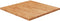 vidaXL - Tafelblad - vierkant - 70x70x2,5cm - massief - eiken - lichtbruin