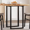 vidaXL - Tafelblad - vierkant - 70x70x4 - cm - massief - acaciahout