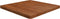 vidaXL - Tafelblad - vierkant - 70x70x4cm - behandeld - eiken - donkerbruin