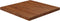 vidaXL - Tafelblad - vierkant - 70x70x4cm - behandeld - eiken - donkerbruin