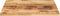 vidaXL - Tafelblad - vierkant - 80x80x1,5 - cm - massief - ruw - mangohout