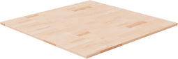 vidaXL - Tafelblad - vierkant - 80x80x1,5 - cm - onbehandeld - massief - eikenhout