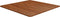 vidaXL - Tafelblad - vierkant - 80x80x1,5cm - behandeld - eiken - donkerbruin