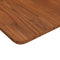 vidaXL - Tafelblad - vierkant - 80x80x1,5cm - behandeld - eiken - donkerbruin