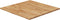 vidaXL - Tafelblad - vierkant - 80x80x1,5cm - massief - eiken - lichtbruin