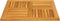 vidaXL - Tafelblad - vierkant - 80x80x2,2 - cm - massief - acaciahout