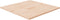 vidaXL - Tafelblad - vierkant - 80x80x2,5 - cm - onbehandeld - massief - eikenhout