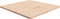 vidaXL - Tafelblad - vierkant - 80x80x2,5 - cm - onbehandeld - massief - eikenhout