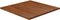 vidaXL - Tafelblad - vierkant - 80x80x2,5cm - behandeld - eiken - donkerbruin