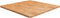 vidaXL - Tafelblad - vierkant - 80x80x2,5cm - massief - eiken - lichtbruin