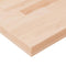 vidaXL - Tafelblad - vierkant - 80x80x4 - cm - onbehandeld - massief - eikenhout