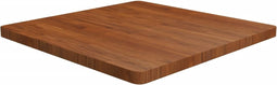 vidaXL - Tafelblad - vierkant - 80x80x4cm - behandeld - eiken - donkerbruin