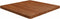 vidaXL - Tafelblad - vierkant - 80x80x4cm - behandeld - eiken - donkerbruin