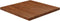 vidaXL - Tafelblad - vierkant - 80x80x4cm - behandeld - eiken - donkerbruin