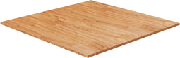 vidaXL - Tafelblad - vierkant - 90x90x2,5 - cm - massief - eiken - lichtbruin