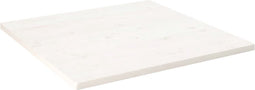 vidaXL - Tafelblad - vierkant - 90x90x2,5 - cm - massief - grenenhout - wit