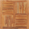 vidaXL - Tafelblad - vierkant - 90x90x2,5 - cm - massief - teakhout