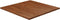 vidaXL - Tafelblad - vierkant - 90x90x2,5cm - behandeld - eiken - donkerbruin