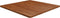 vidaXL - Tafelblad - vierkant - 90x90x2,5cm - behandeld - eiken - donkerbruin