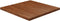 vidaXL - Tafelblad - vierkant - 90x90x4cm - behandeld - eiken - donkerbruin