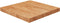 vidaXL - Tafelblad - vierkant - 90x90x4cm - behandeld - eiken - donkerbruin