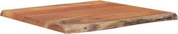vidaXL - Tafelblad - vierkant - natuurlijke - rand - 60x60x2,5 - cm - acaciahout